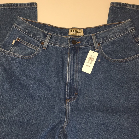 ll bean mens blue jeans